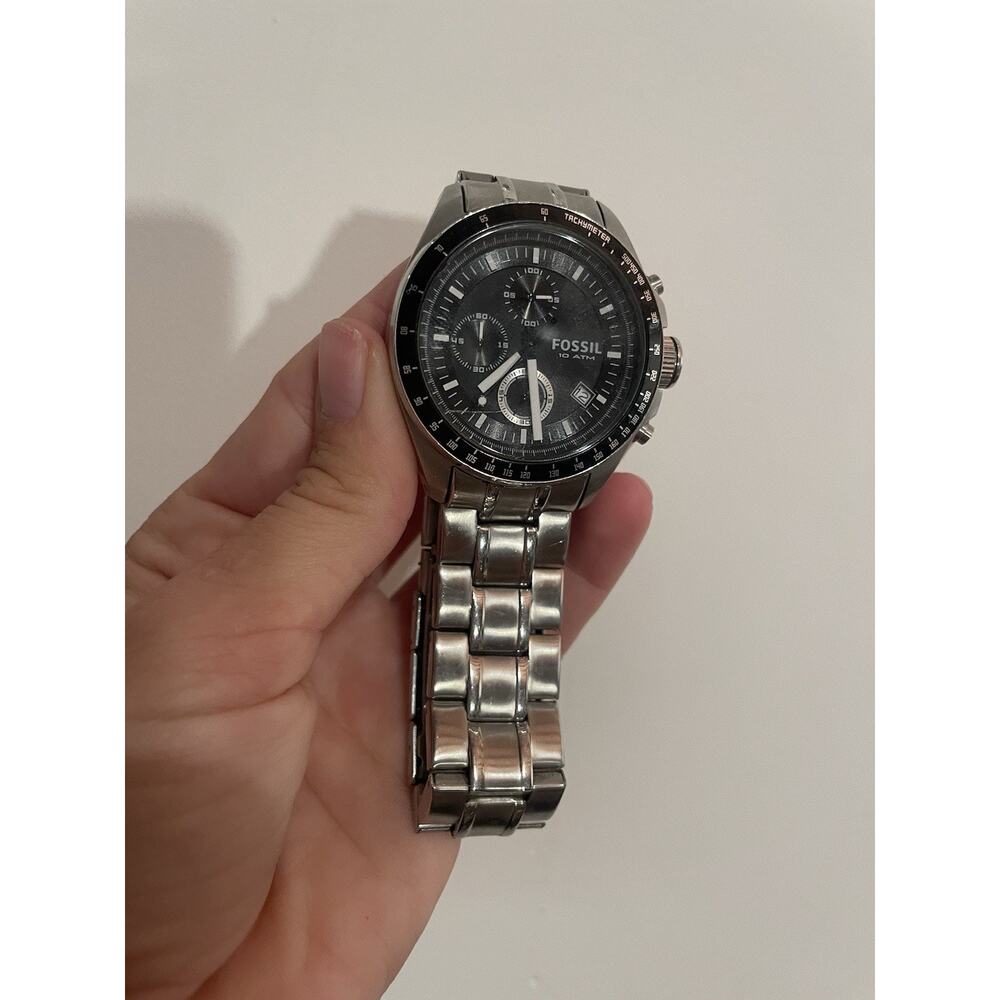 Fossil‎ Decker Chronograph Stainless Steel Watch CH2600-needs New Battery